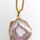 Necklace with an oco agate pendant  on a white background